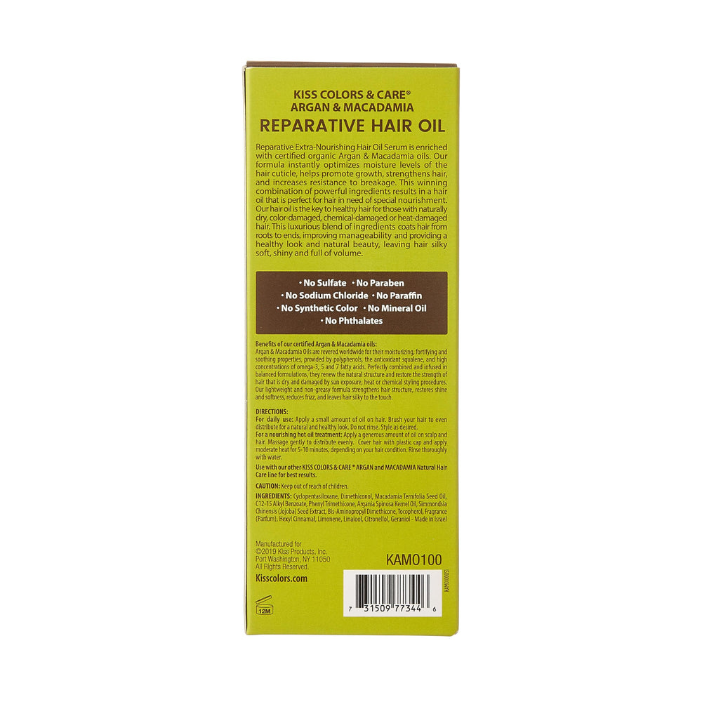 KISS reparative serum nourishes ends for smoother feel.