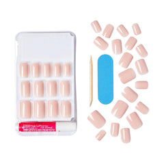 KISS Gel Fantasy glossy finish nails captured under light for high-shine appearance.