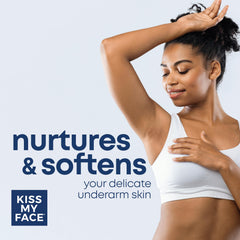 Kiss My Face Active Life Deodorant probiotics support skin comfort and balance.