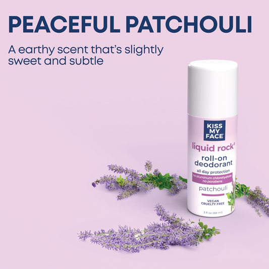 Kiss My Face roll-on applicator delivering smooth, long-lasting odor protection