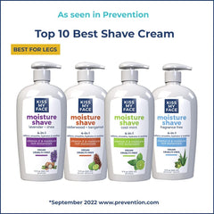 Kiss My Face Moisture Shave cooling peppermint detail for refreshed shave