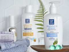 Kiss My Face Moisture Shave eco friendly packaging in 3 pack
