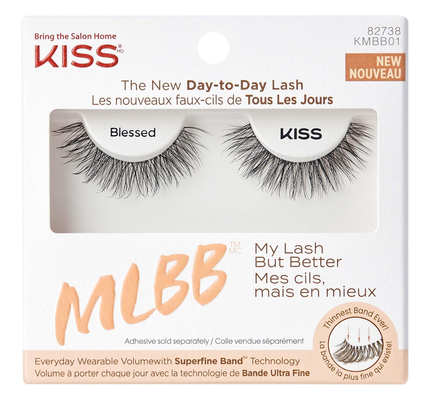 KISS My Lash But Better Blessed pack six lashes for everyday wear and subtle volume.