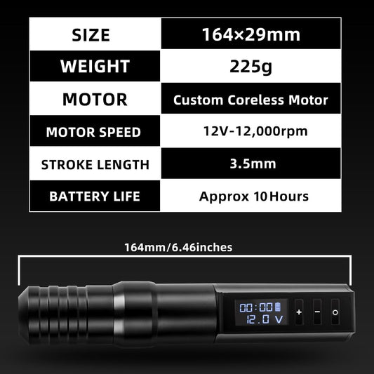 Kiss of Dragon 2400mAh battery with charge display during use