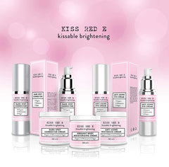 Kiss Red E before-after image illustrating potential improvement in age spots