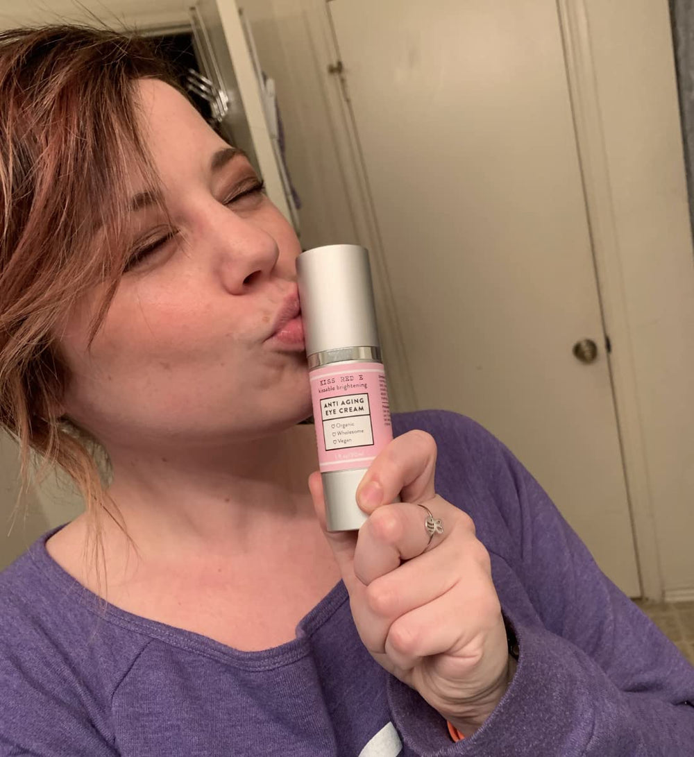 Kiss Red E product in morning skincare routine