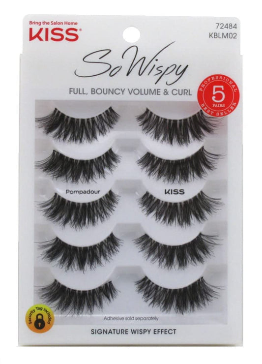 KISS So Wispy Pompadour Lashes close-up showing voluminous curl