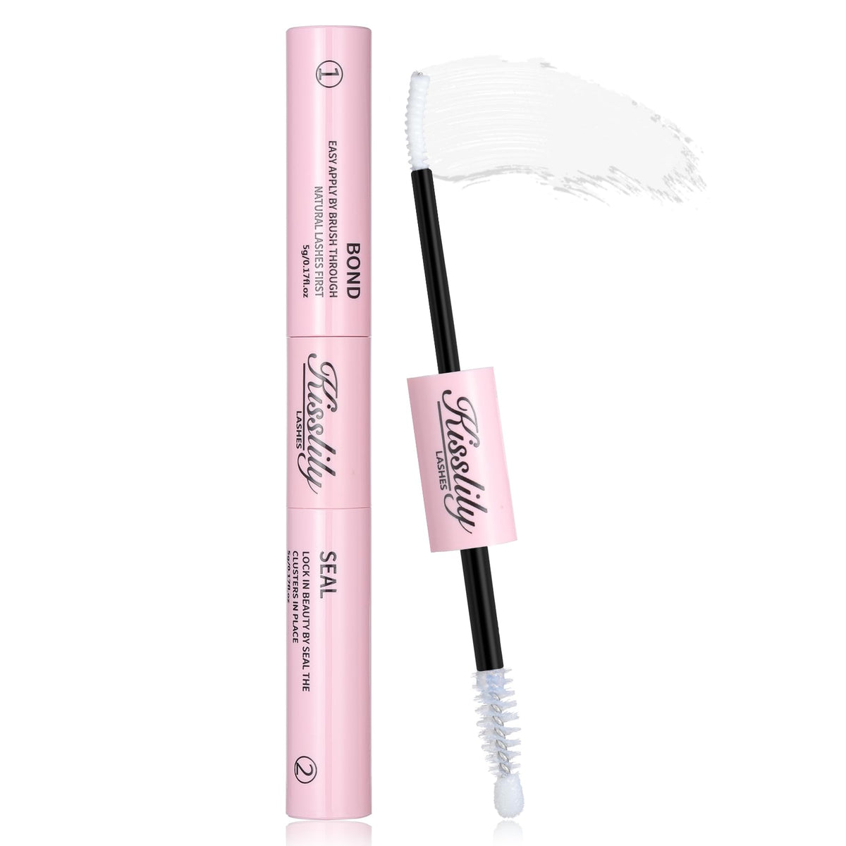 Kisslily lash cluster glue bottle for secure all day wear