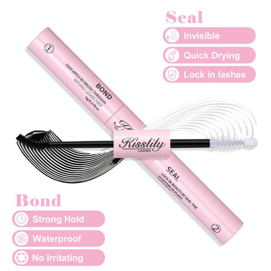 Kisslily lash glue waterproof formula delivers fast drying and sweat resistance.