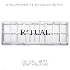 KIT RITUAL modular inserts with six and eight wells for flexibility.