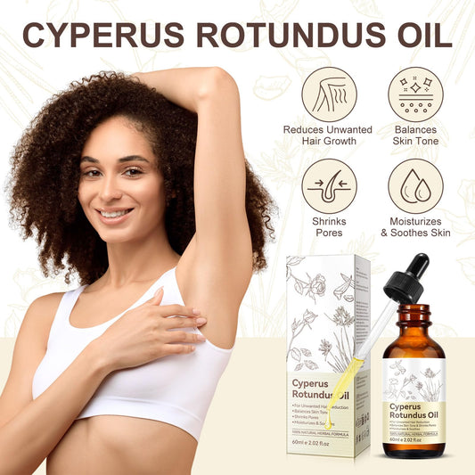 KITNOBLIS oil application demonstrates targeted use for hair reduction