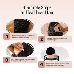 Kitsch Coconut Oil Conditioner Bar provides deep moisture and shine for dry hair.