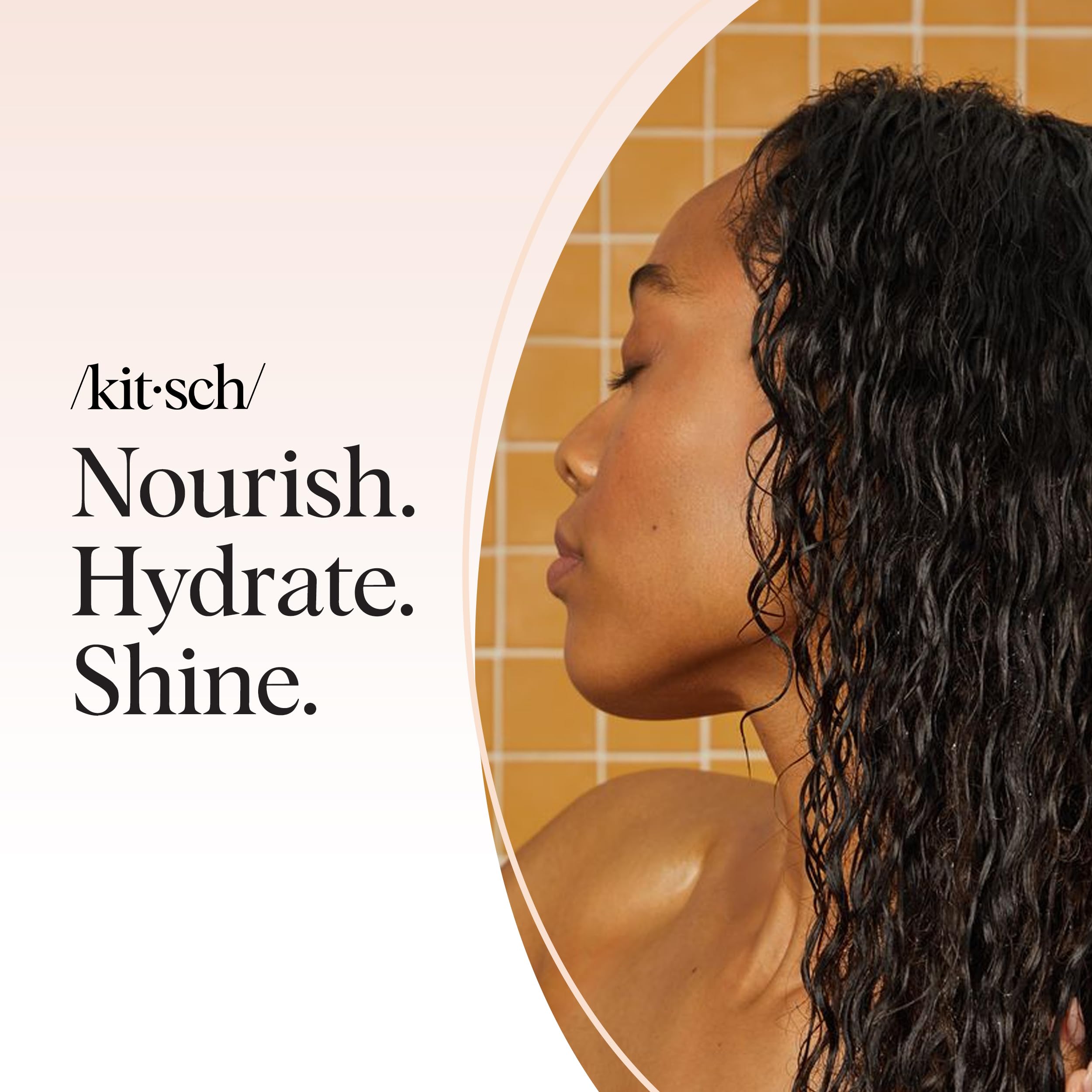Kitsch Castor Oil Shampoo Bar gift-set presentation, ideal for self-care gifts.
