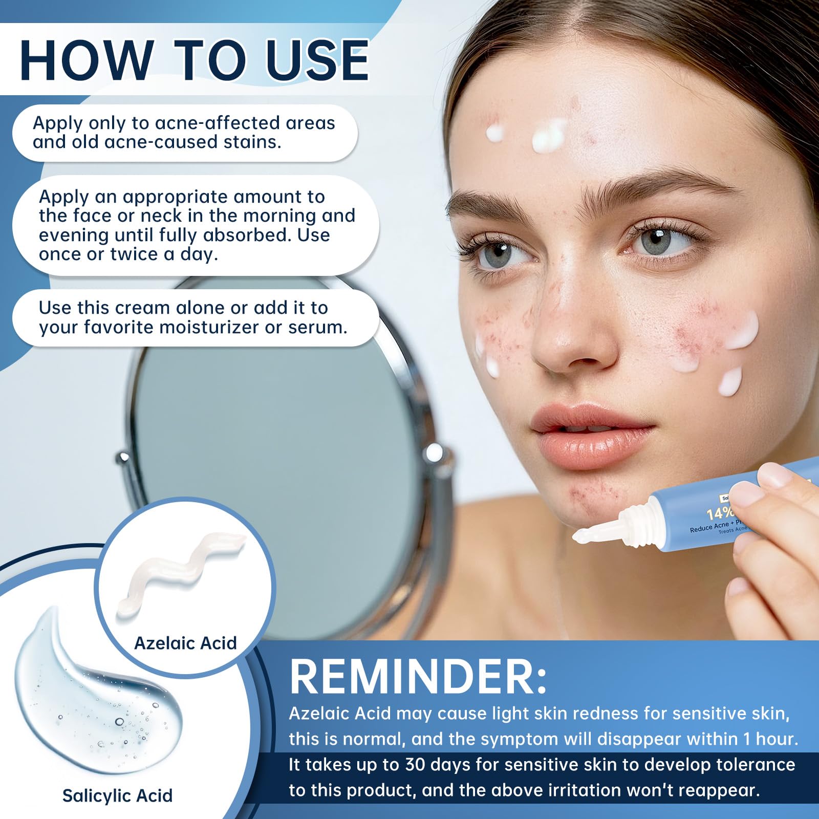 KIUORET fragrance-free formula shown for sensitive or reactive skin.