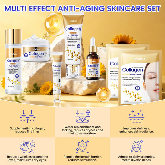 KIUORET Collagen Toner prepping skin for hydration and smooth texture.