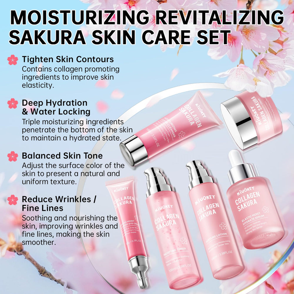 KIUORET Sakura cleanser bottle highlights gentle cleansing and fresh-feeling skin.
