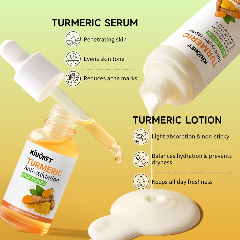KIUORET face serum dropper conveys quick absorption and brightening-ready formula