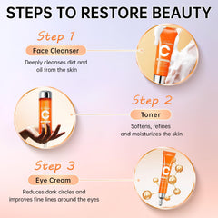 KIUORET Vitamin C lotion bottle locking in moisture all day