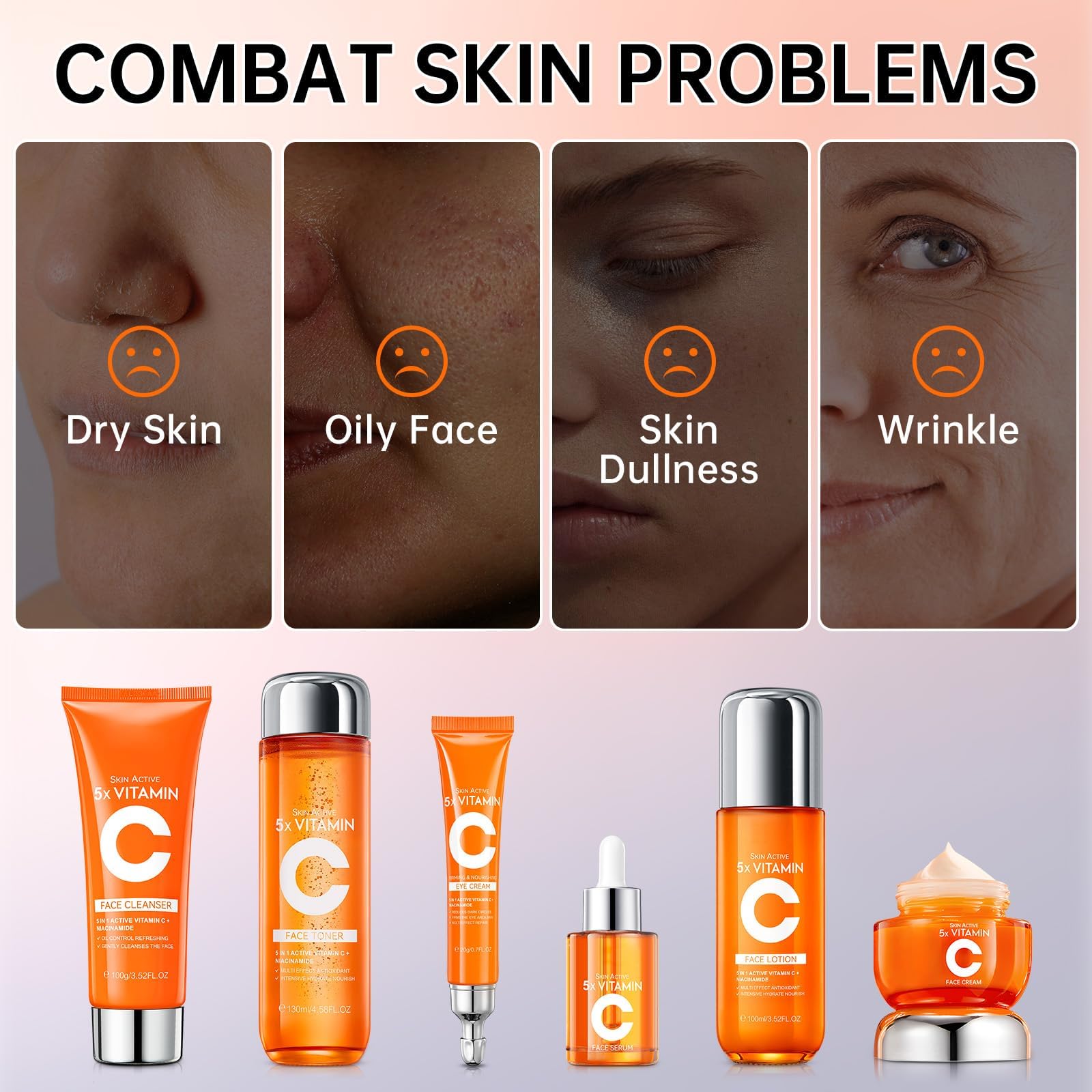 KIUORET Vitamin C serum bottle delivering brightening hydration