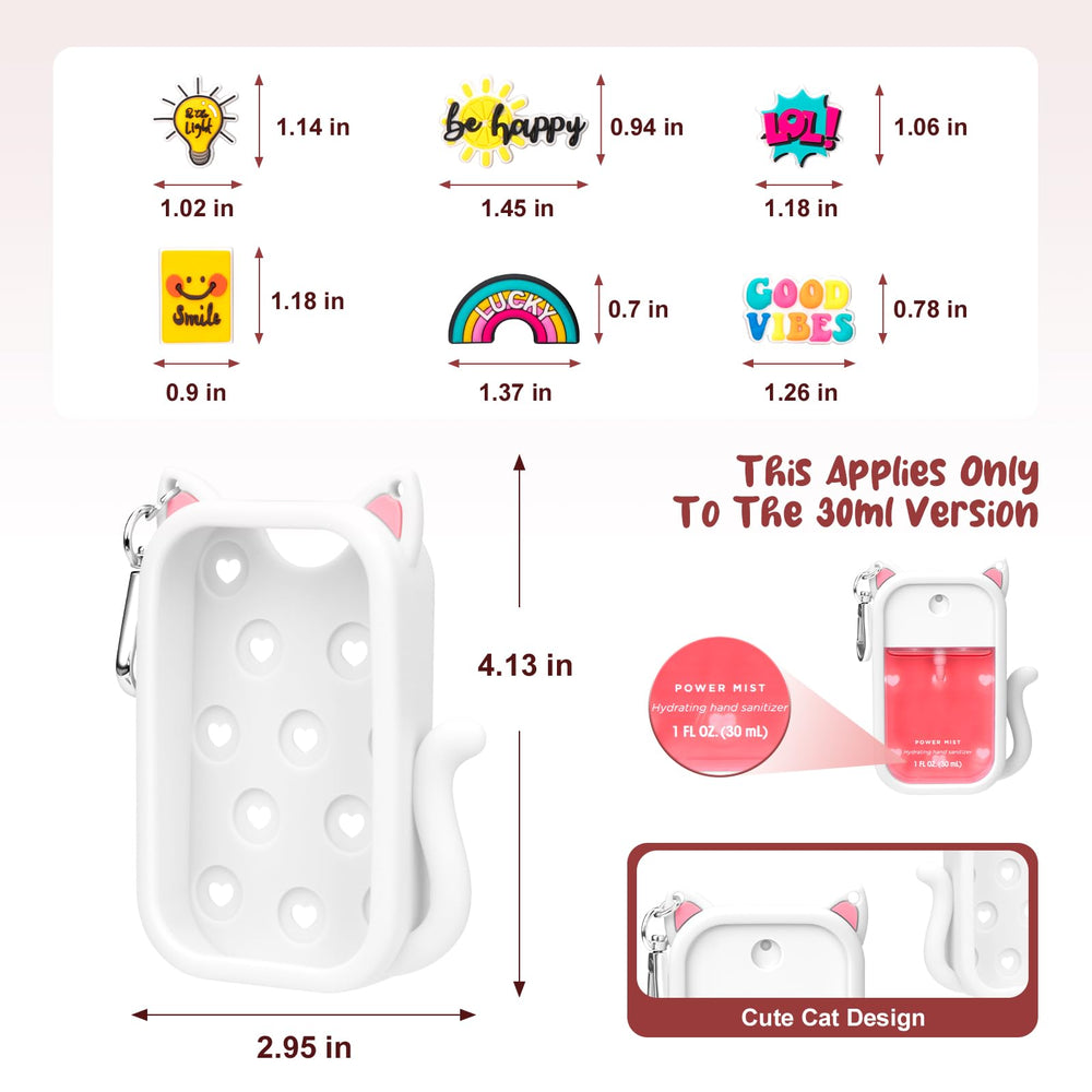 Kivzex cat silicone case back holes for charms, enabling customization.