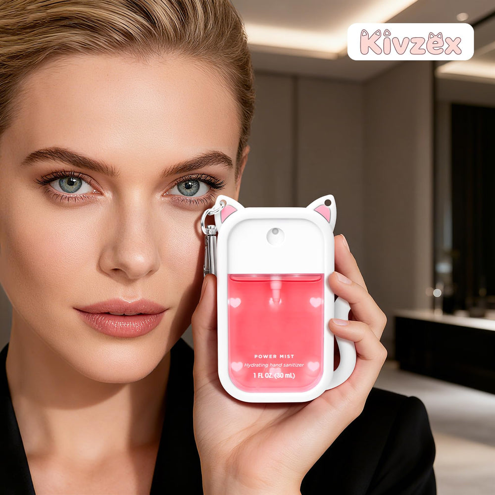 Kivzex protective silicone case guards against bumps while keeping sanitizer handy.