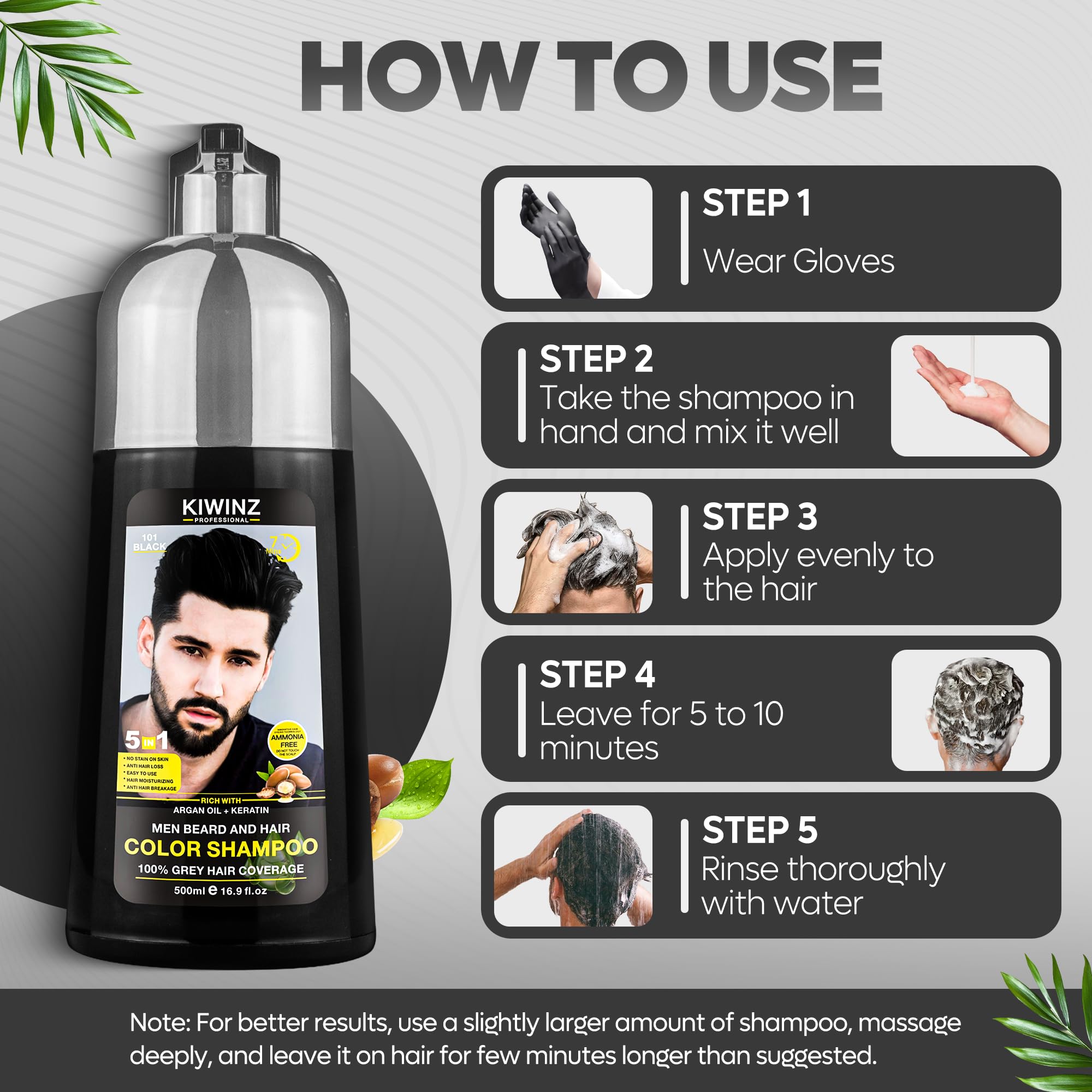 Kiwinz Professional color remains vibrant and fresh for weeks