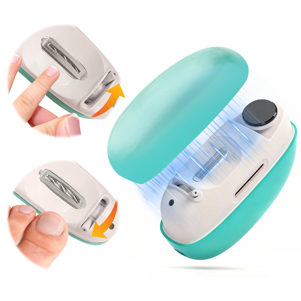 Kiwtreby Electric Nail Clipper with adjustable opening for safe baby nails