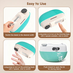 Kiwtreby Nail Trimmer LED light aids precise cuts in low light