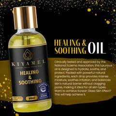 KIYAMEL sensitive skin formula closeup demonstrates gentle care.
