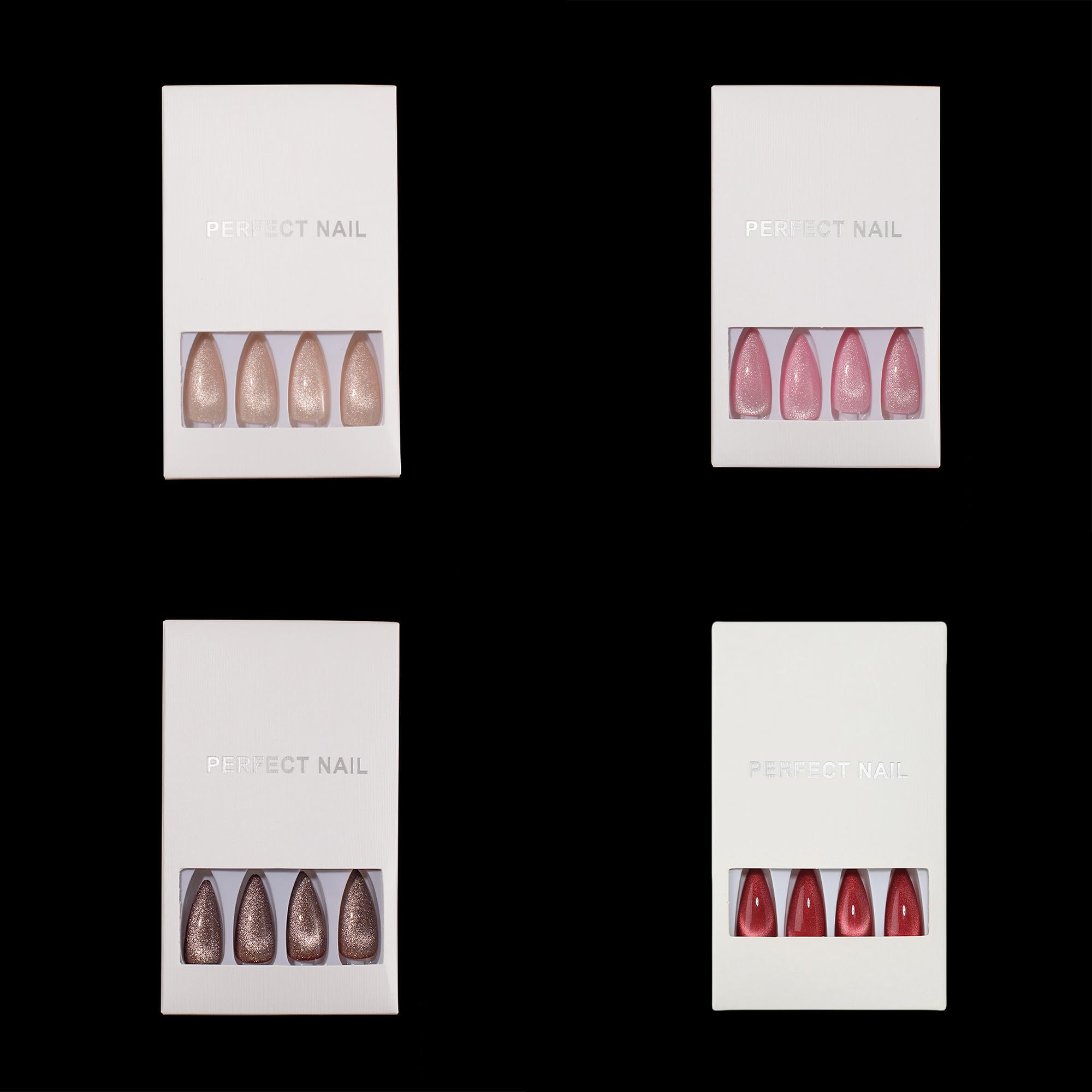 KKUUOO reusable press-on nails for multiple looks.