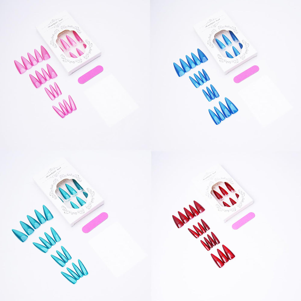 KKUUOO 96-piece press-on nail set for versatile style options.
