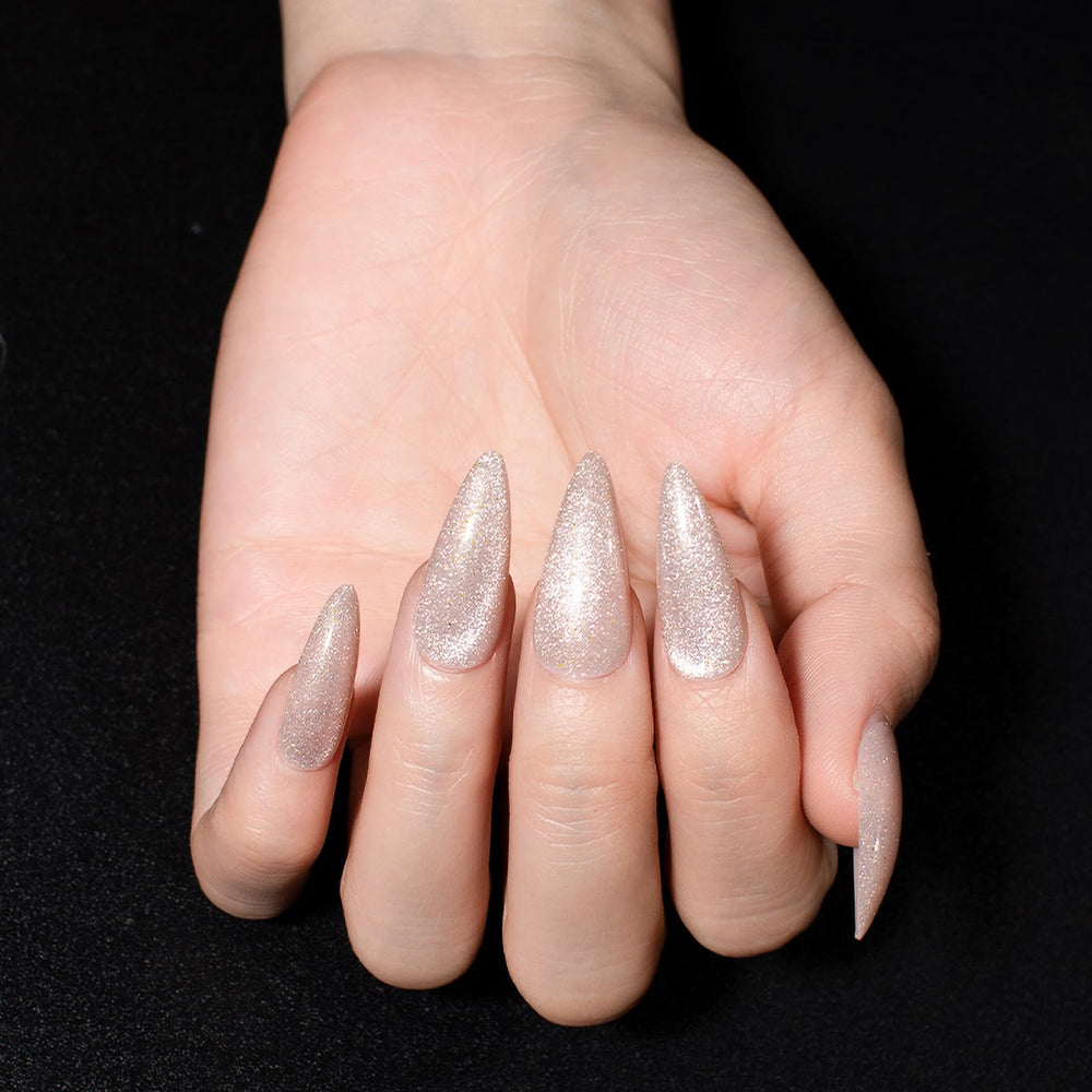 KKUUOO stiletto velvet nails with easy application and long-lasting gloss.