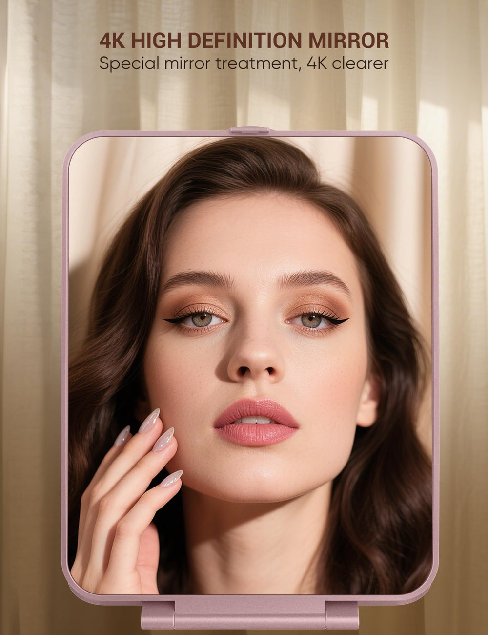 Klarh ABS frame and HD mirror deliver sturdy feel and clear reflections.