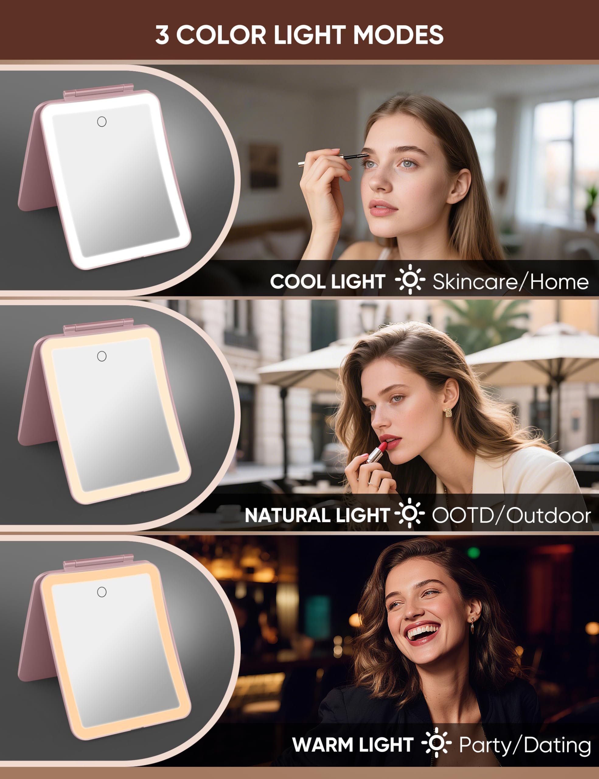 klarh rechargeable 2700mAh battery enables cordless use during travel.