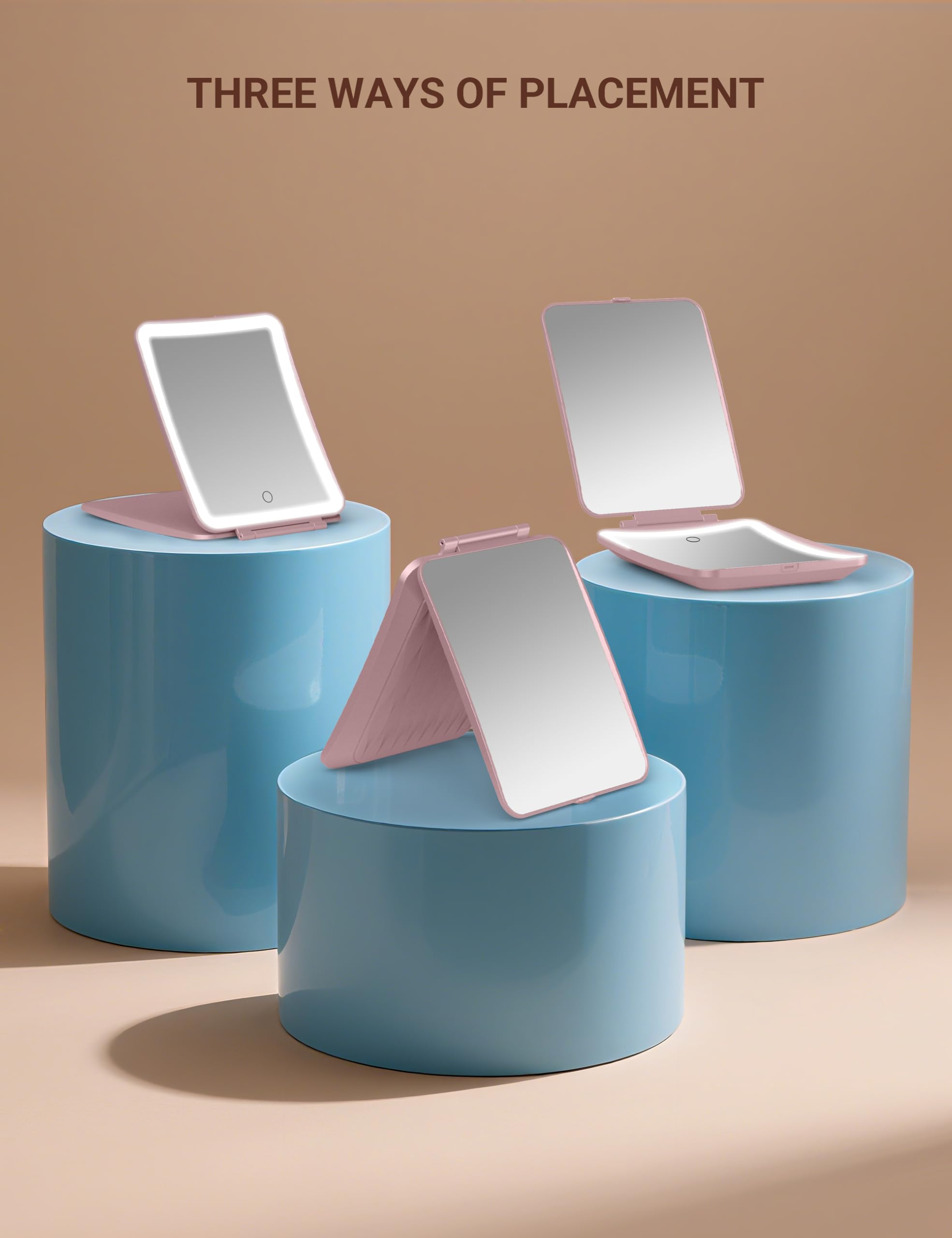 klarh travel-friendly design fits in a bag for on-the-go touch-ups.