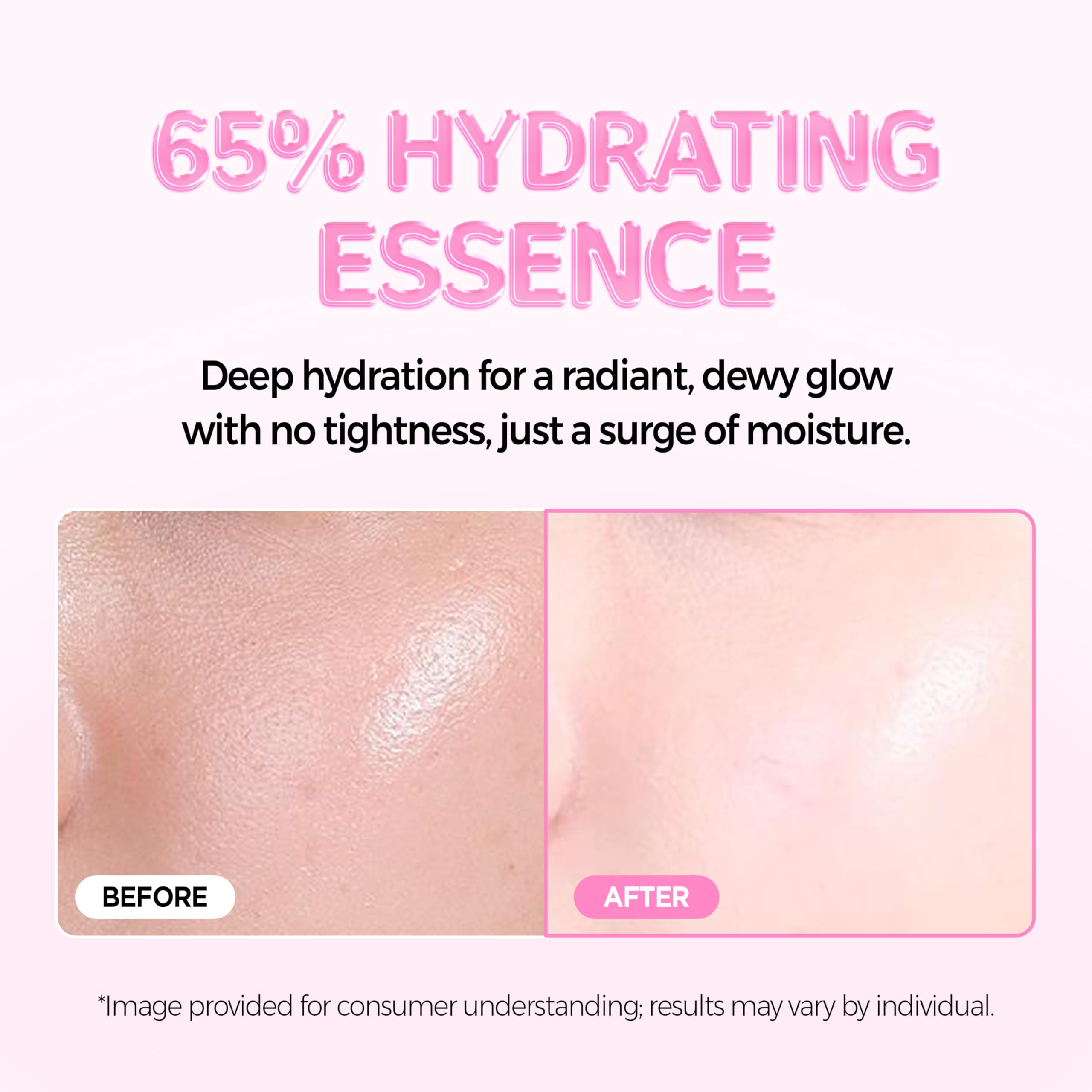 KLAVUU cushion coverage close-up highlights fine particles that blend evenly.