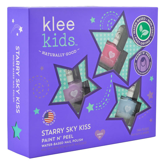Klee Naturals Austin bottle with bold blue shade for playful designs