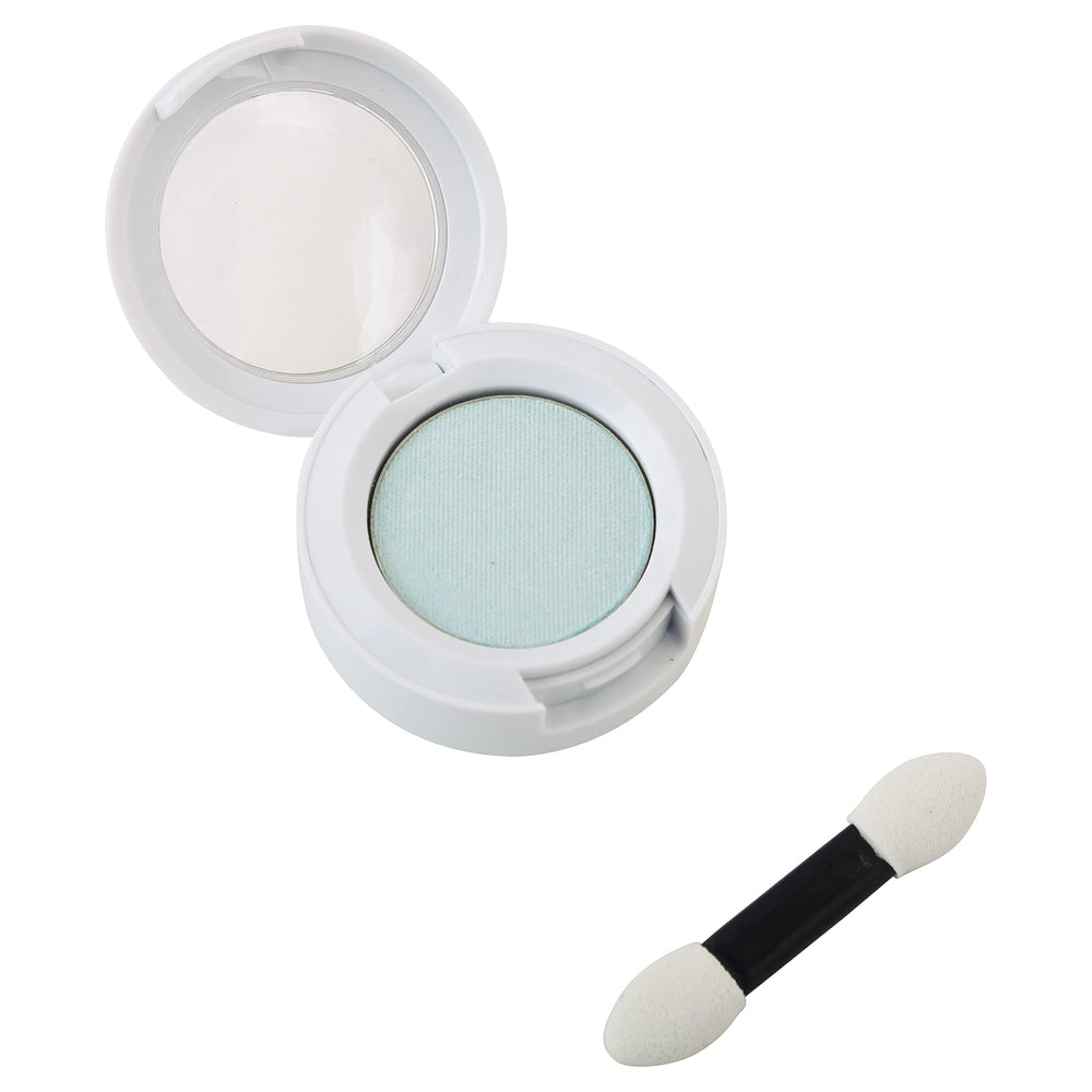 Klee Naturals Mystic Sky eye shadow swatch offers shimmering, blendable shade for play.