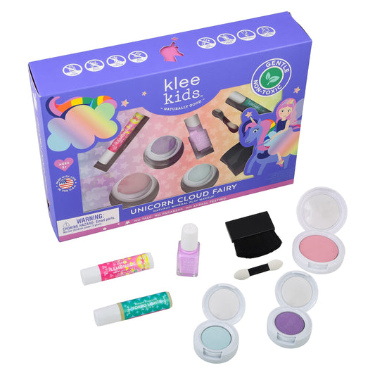 Klee Naturals Unicorn Cloud Fairy packaging highlights non-toxic, kid-safe features.