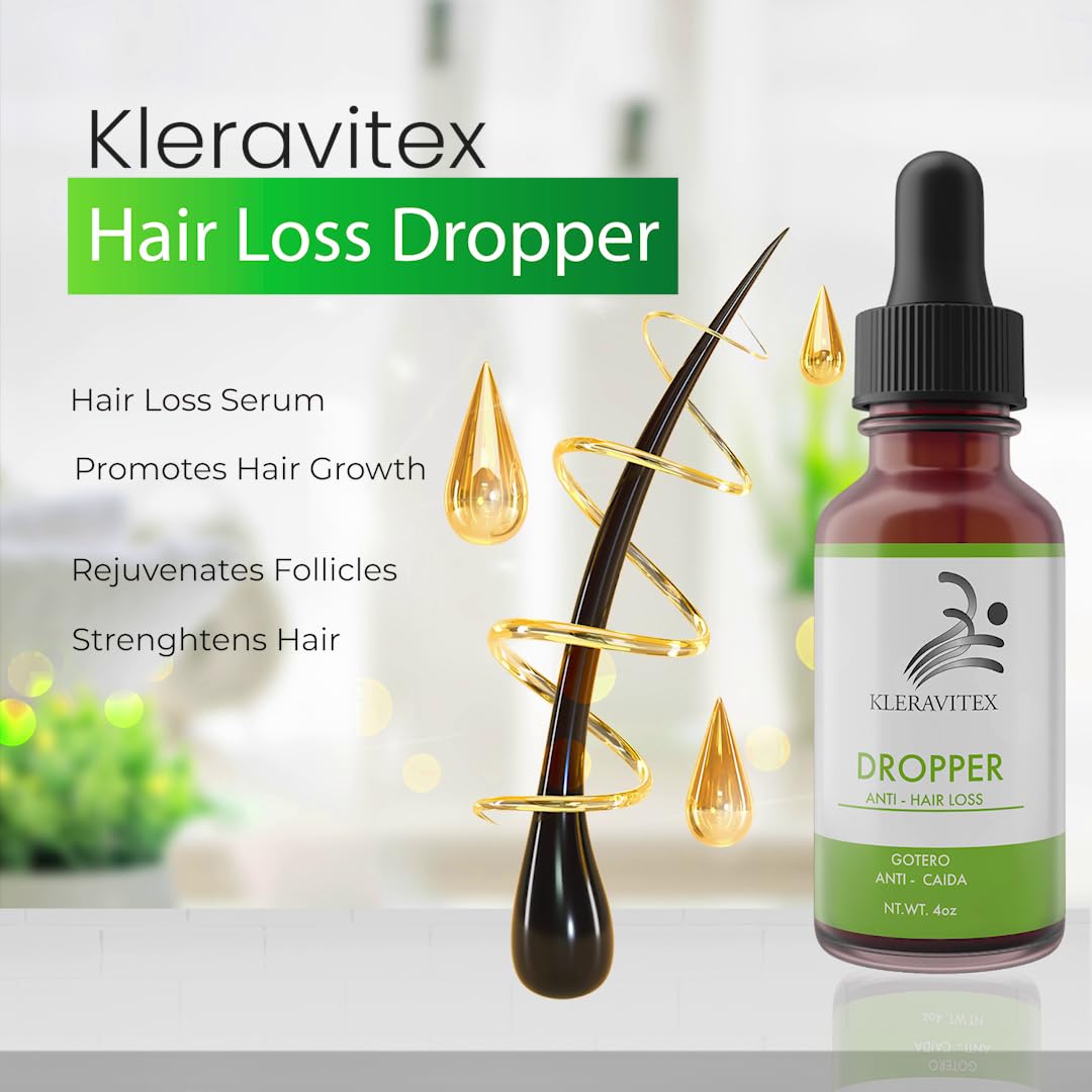 Close-up of the Kleravitex serum dropper.