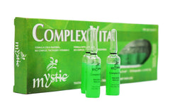 Kleravitex Mystic Complex ingredients close-up featuring biotin and tocopherol benefits.