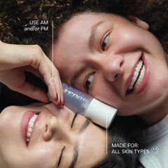 KLOSE FRNDS Niacinamide & Rice Serum close-up showing glow from hydration.
