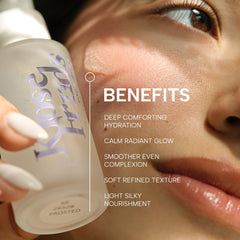 KLOSE FRNDS Niacinamide & Rice Serum pump-action dispenses evenly for simple, repeated hydration.