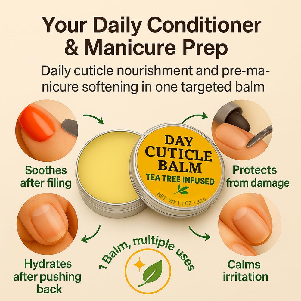 Portable KmaxShip cuticle balm in a travel kit for on-the-go hydration.