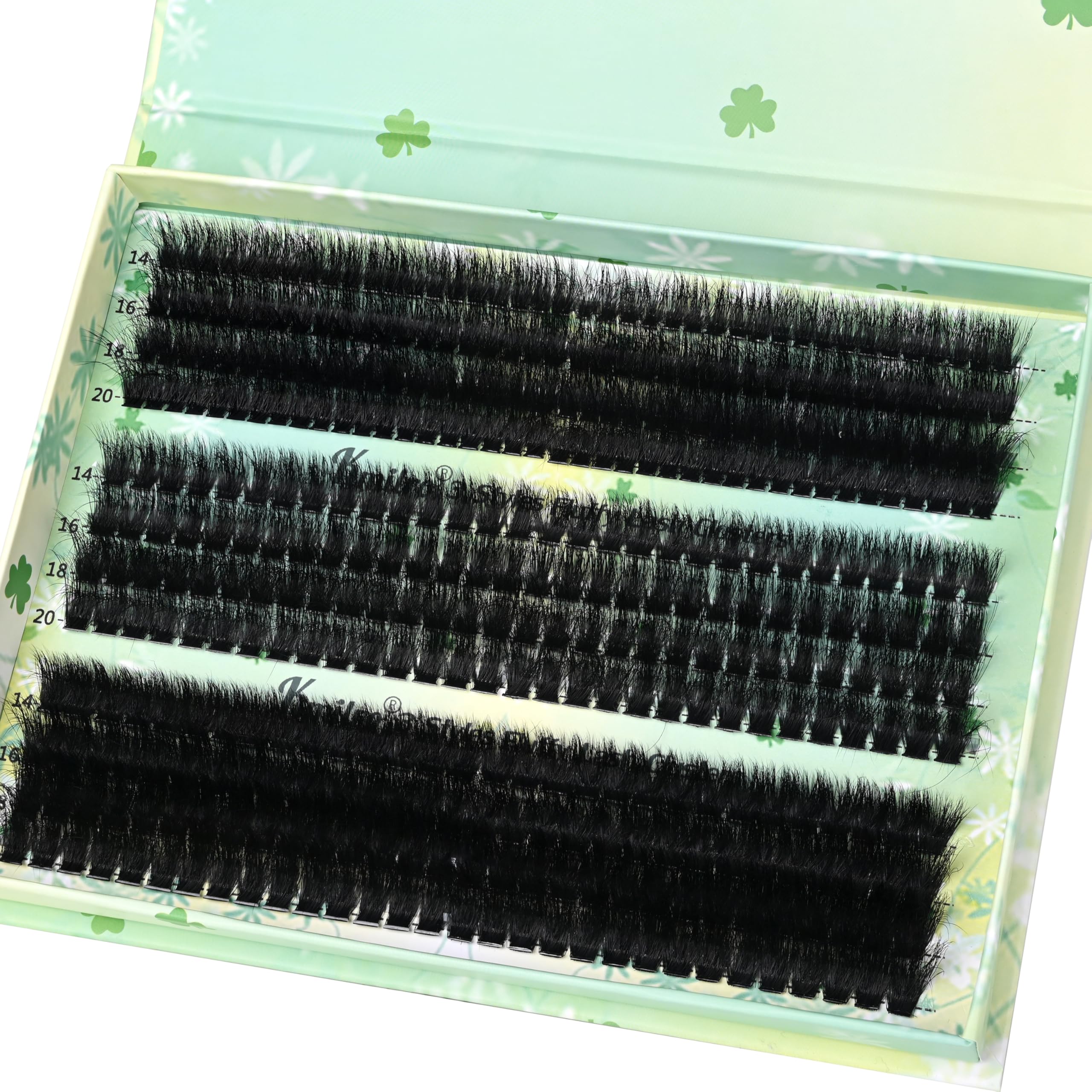 kmilro Thick Lash Clusters 16mm offer natural density with 3D fluff for everyday wear.
