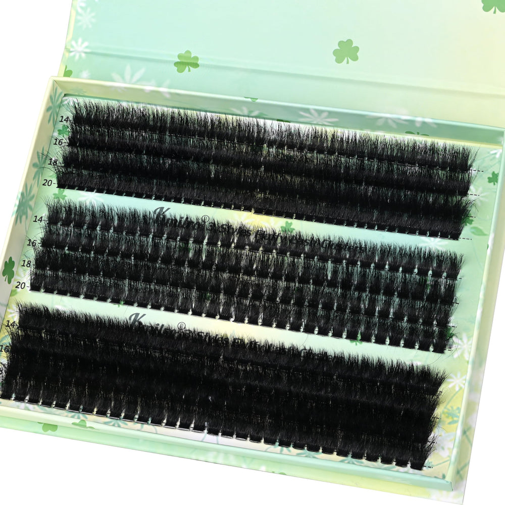kmilro Thick Lash Clusters 16mm offer natural density with 3D fluff for everyday wear.
