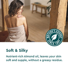 Kneipp Body Oil being poured, demonstrating light, fast-absorbing hydration.