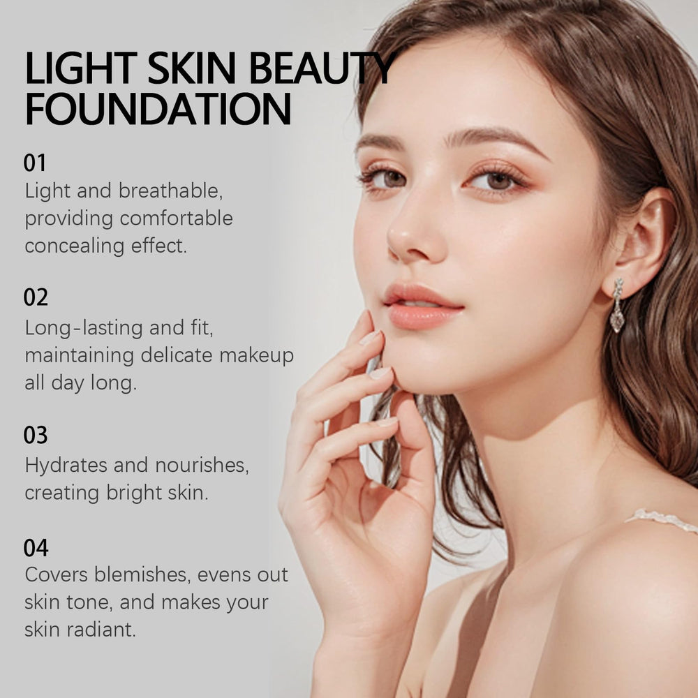 KNHYDWD Luminance on-skin closeup showing smooth, crease-free finish