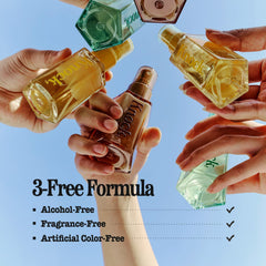 Knock Shaking Serum Mist demonstrates spray for refreshed skin during daily routines.