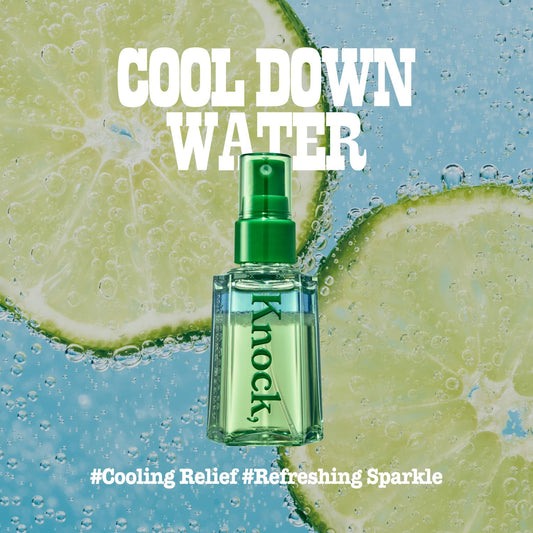 Knock Shaking Serum Mist travel bottle ready for carry-on refreshment.